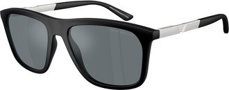 Emporio Armani EA4237F Asian Fit 50016G Mens Sunglasses Black Size 57