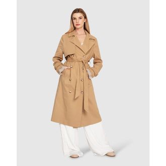 Belle & Bloom Empirical Trench Coat in Brown at Nordstrom, Size X-Small Au
