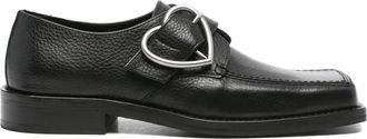 Martine Rose square-toe buckle loafers - Black