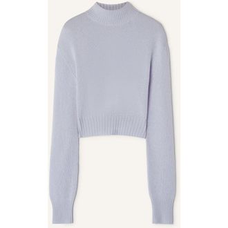 Lanvin Open-Back Sweater In Cashmere in Sky Blue at Nordstrom, Size Medium