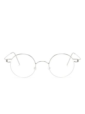 Lindberg Rim Anker bril met rond montuur - Zilver