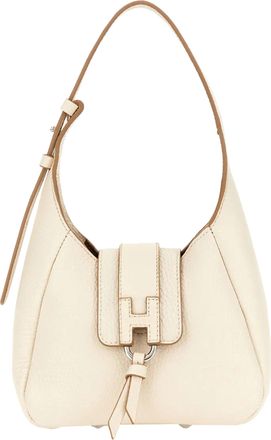 Hogan Neutral Structured Small Rounded H Handbag