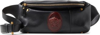 Versace Small La Medusa Leather Belt Bag in Black Rosewood-Gold at Nordstrom