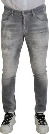 Dsquared2 Dsquared&sup2; Washed Cotton Slim Fit Casual Men blue Mens Jeans (Pre-Owned)