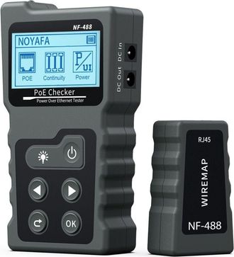 OEM Comprobador De Cables Con Pantalla Lcd, Comprobador De Cables Poe, Comprobador De Voltaje Y Corriente Poe En L&iacute;nea, Comprobador De Cables Con Poe, Loc