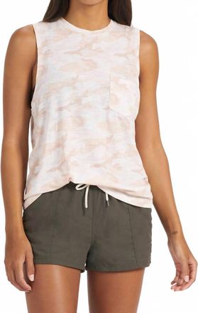 Vuori Clothing Sunset Tank Top In Bisque Camo