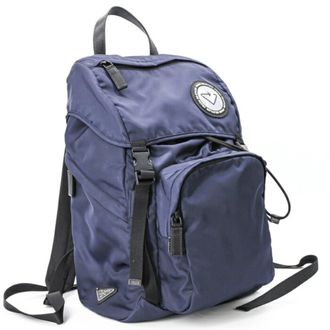 Prada Navy Nylon Backpack (Pre-Owned)