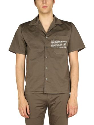 Department Five Brown Regular Logo Shirt