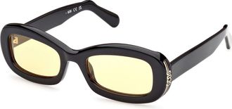 GCDS GD0027 01E Mens Sunglasses Black Size 53