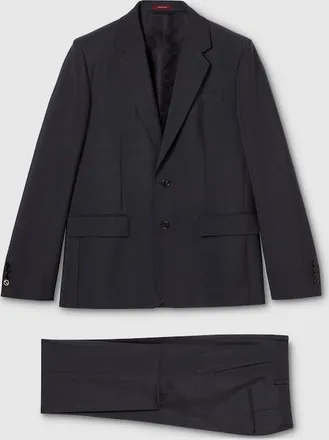 Gucci Wool Mohair Suit, Size 44 IT, Black, Ready-to-wear
