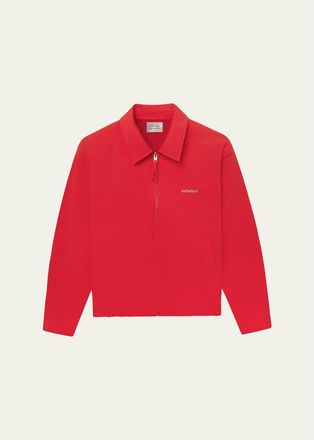 Frame Denim Mens FRAME x Sothebys Cotton Zip-Up Bomber Jacket