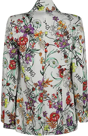 5 Progress Floral-Print Blazer - Cream