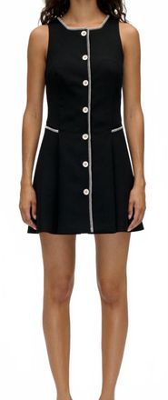 Stine Goya Sleeveless Button-Up Mini Dress In Black