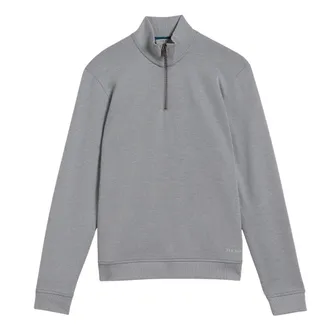 Ted Baker Antram Half Zip Funnel Neck Grijze Trui