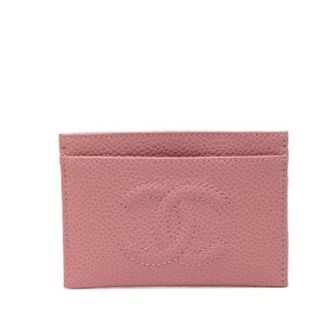 Chanel Pre-owned Wallets, female, Pink, Size: ONE SIZE Pre-owned Business card case