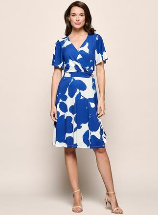 Mart Visser Regina Print Jurk Navy / Off White