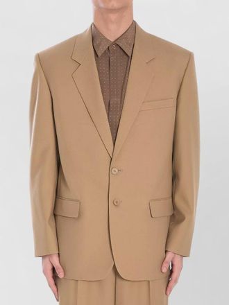 Saint Laurent single breasted wool jacket notch lapel