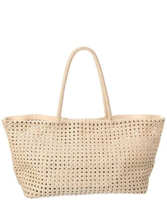 Madewell Large Leather Caning Tote