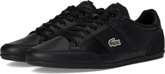 Lacoste Chaymon Tonal Trainers Mens Shoes Black : 10.5 D - Medium, Leather/Rubber