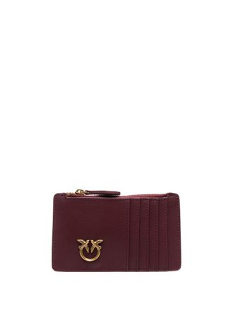 Pinko Love Birds-buckle wallet - women - Bos Taurus - One Size - Red