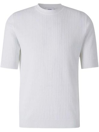 Lardini ribbed-knit T-shirt - White