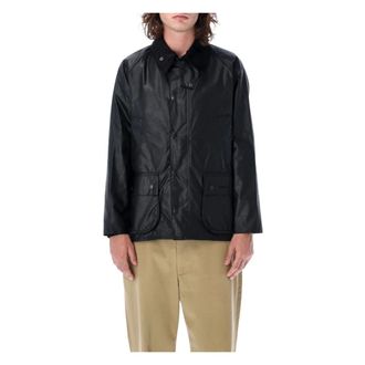 Barbour Light Jackets, male, Black, 4XS, Black Wax Jacket Outerwear