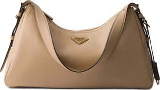 Prada Borsa a spalla Aimée grande - Toni neutri
