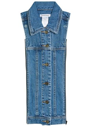 Veronica Beard Slate Dickey Denim Jacket Insert - Blue - One Size