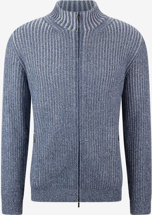 Maurizio Baldassari Gerippter Cardigan aus Kaschmir Schurwolle und Viskose