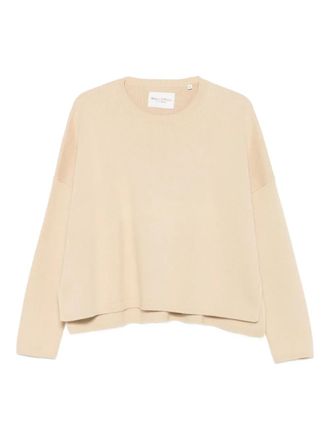 Marc O'Polo Trui met ronde hals - Beige