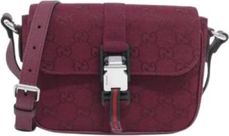 Gucci Pre-owned Vintage Schoudertas - Dames - Vintage Schoudertas - Rood - ONE Size - Leer - Vintage
