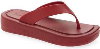 Jeffrey Campbell Darcie Flip Flop in Dark Red at Nordstrom, Size 10
