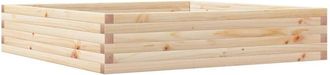 vidaXL Jardinera De Madera Maciza De Pino 110x110x23 Cm Vidaxl