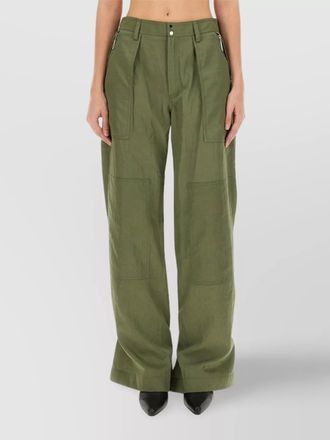 Paco Rabanne pleated cargo trousers