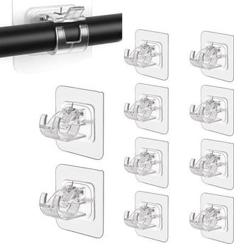OEM Barra Para Cortinas, No Requiere Taladrar, Ganchos Autoadhesivos Para Barra De Cortinas, Para Cocina, Ba&ntilde;o