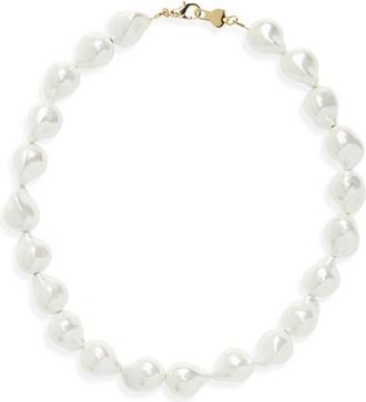 Bracha Shelby Pearl Choker Necklace in Gold at Nordstrom