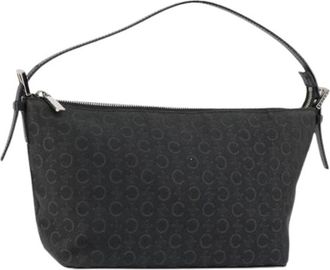 Celine Pre-owned Shoulder Bags, female, Black, Size: ONE SIZE Pre-owned Canvas Shoulder Bag