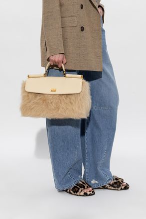 Dolce & Gabbana Handbag My Sicily Medium, Womens, Cream