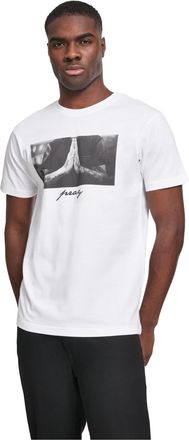 Mister Tee Herren T-Shirt Pray Tee, Weiss (White), Gr. XXL