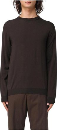 Zanone Heren, Truien, Bruin, Maat: 2XL Wol