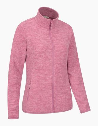 Mountain Warehouse Womens Mountain Warehouse Womens/Ladies Snowdon II Melange Full Zip Fleece Jacket - Pink - Size: 18
