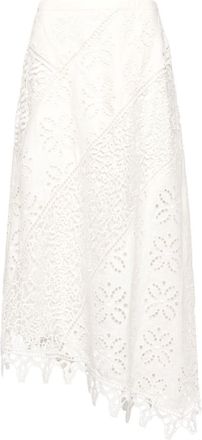 Ulla Johnson Solara skirt - women - Linen/Flax/Polyester/Cotton - 0 - Neutrals