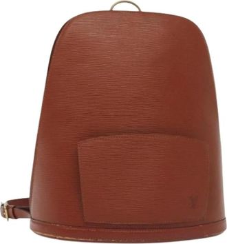 Louis Vuitton Tweedehands leren Louis Vuitton tassen - Dames - Vintage Rugzakken - Bruin - ONE Size - Vintage