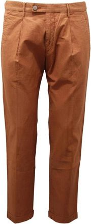 Michael Coal Slim Fit Capri Broek Gemaakt in Itali&euml; - Heren - Slim Fit Broeken - Bruin - W32 - Katoen - Broeken