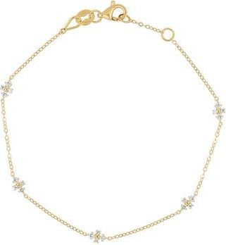 Bony Levy Rita 18K Yellow Gold Diamond Line Bracelet at Nordstrom Rack, Size 7