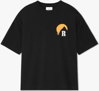 Rhude MenS Black Cashmere Blend Knit Tee, Size S