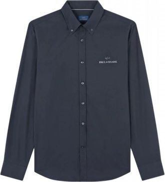 Paul & Shark Paul&Shark - Shirts > Casual Shirts - Heren - Casual Overhemden - Blauw - M - Overhemden