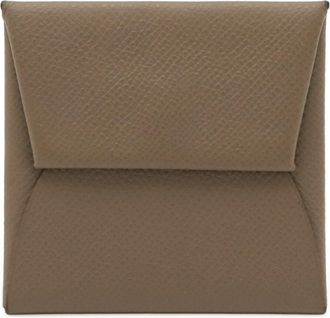 Hermès Etoupe Gray Grayish Epsom Leather Coin Purse/Coin Case (Pre-Owned)