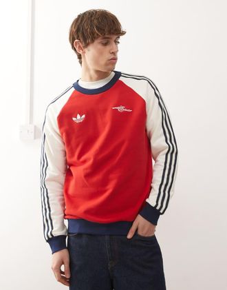 adidas adidas Football - Arsenal - Top a maniche lunghe rosso e bianco