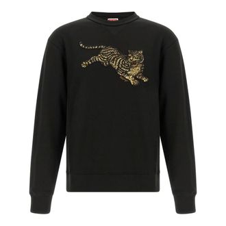 Kenzo Heren, Sweatshirts & Hoodies, Zwart, Maat: M Katoen